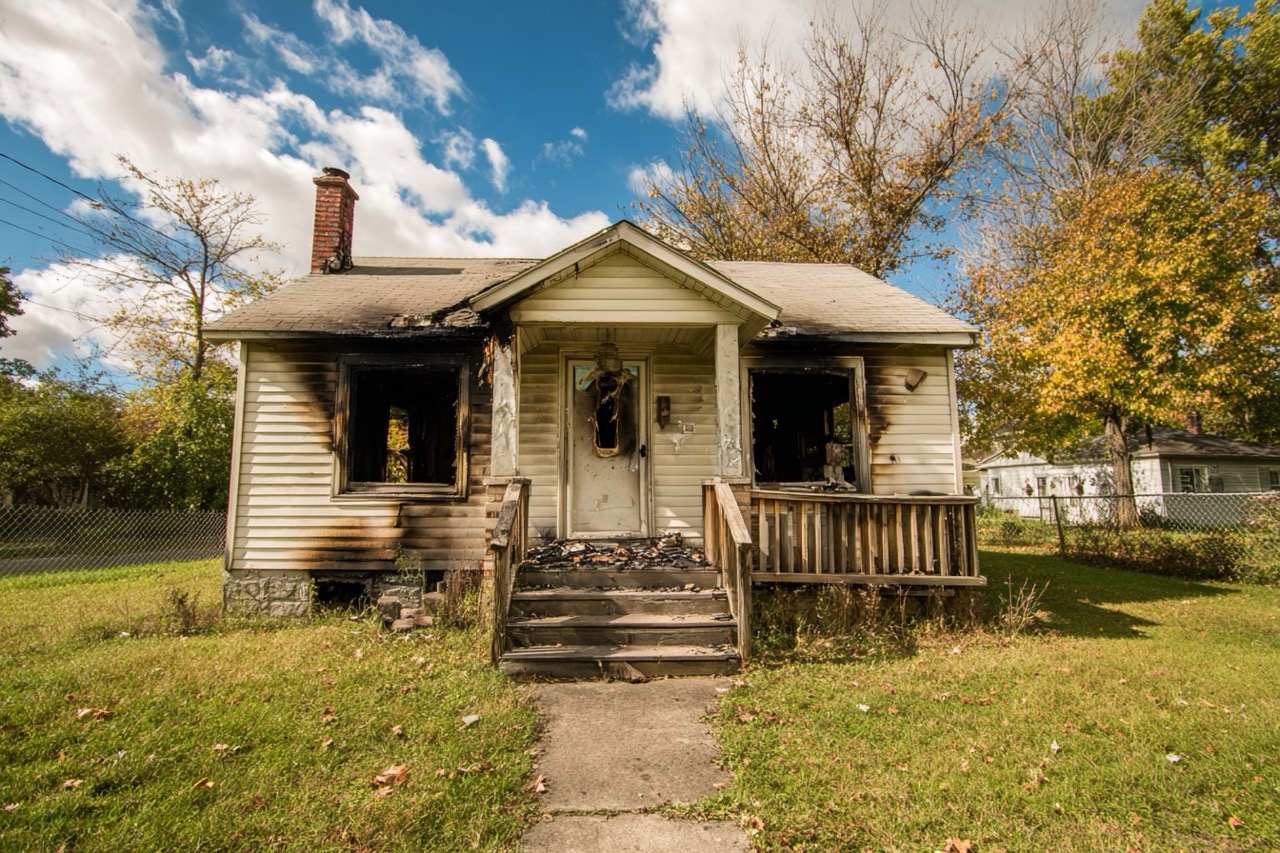fire damaged home sale indianapolis indiana property assessment