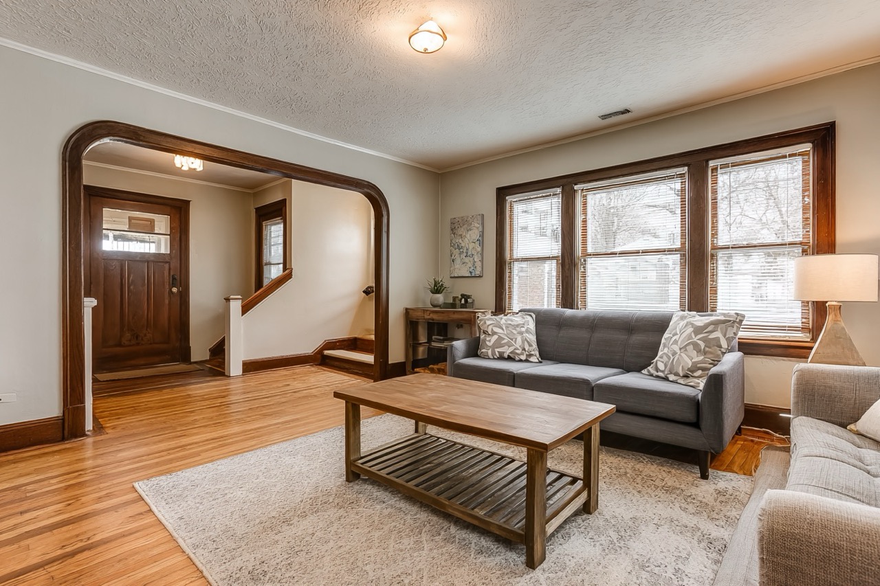 Staged home interior for sale by owner in Indianapolis Indiana