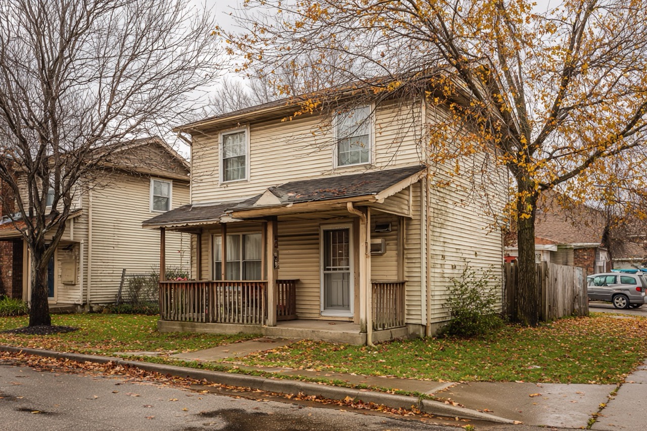 rental property indianapolis in duplex exterior