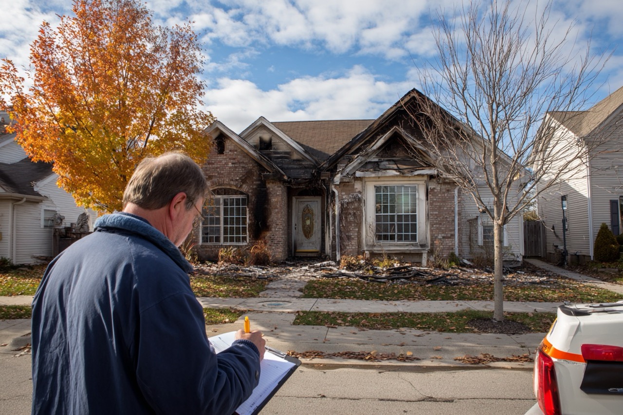 selling fire damaged property indianapolis in insurance claim